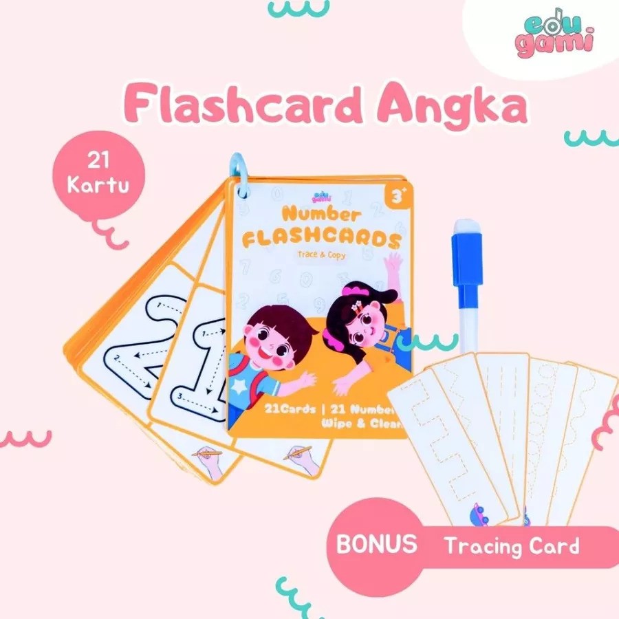 Flash Card Angka untuk Belajar Matematika Dasar